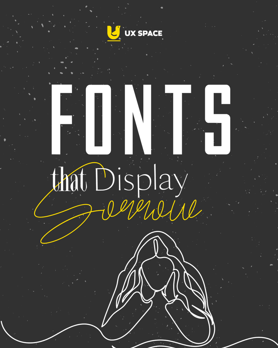 uxspace_'s tweet photo. Is your design capturing the mood you want it to?

Swipe to explore how display fonts can express emotion and see how different fonts communicate sorrow in design.

Share your thoughts and experiences—how do fonts make you feel? 👇

#font #design #fontstyle #Typeface #sorrow https://t.co/Uf3ijoNE3o