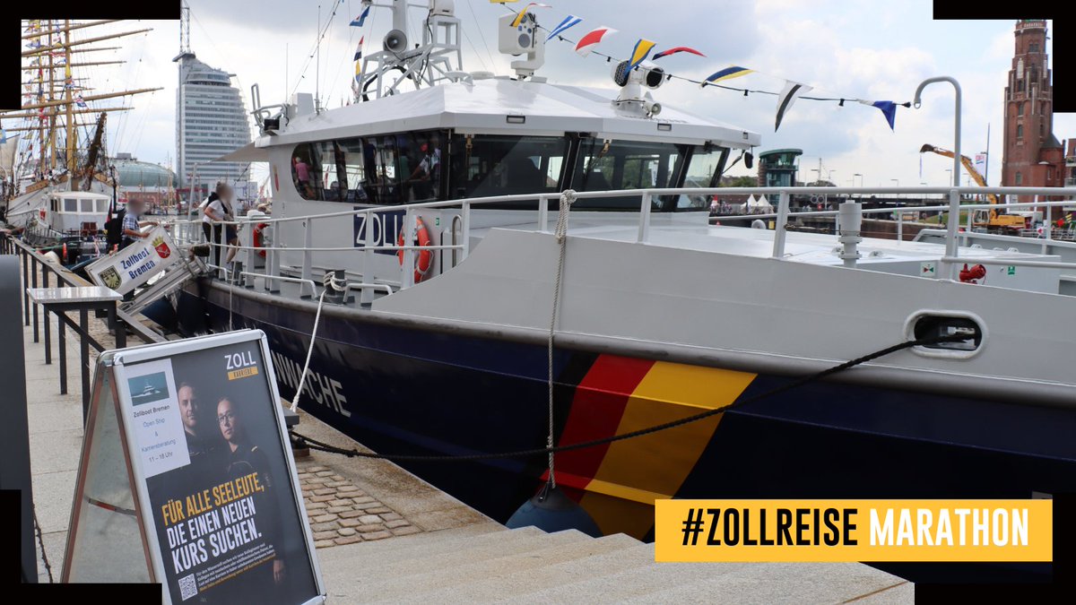 zoll_info's tweet photo. ⚓ "Alle Mann an Bord!" hieß es, als das #Zollboot 'Bremen' während der Maritimen Tage Bremerhaven seine Pforten öffnete.
💡 Groß & Klein konnten die 'Bremen' beim Open Ship besichtigen und sich über die #Karriere-Möglichkeiten bei #Zoll und #Wasserzoll informieren.
#ZollReise https://t.co/qRgJjw3nUj