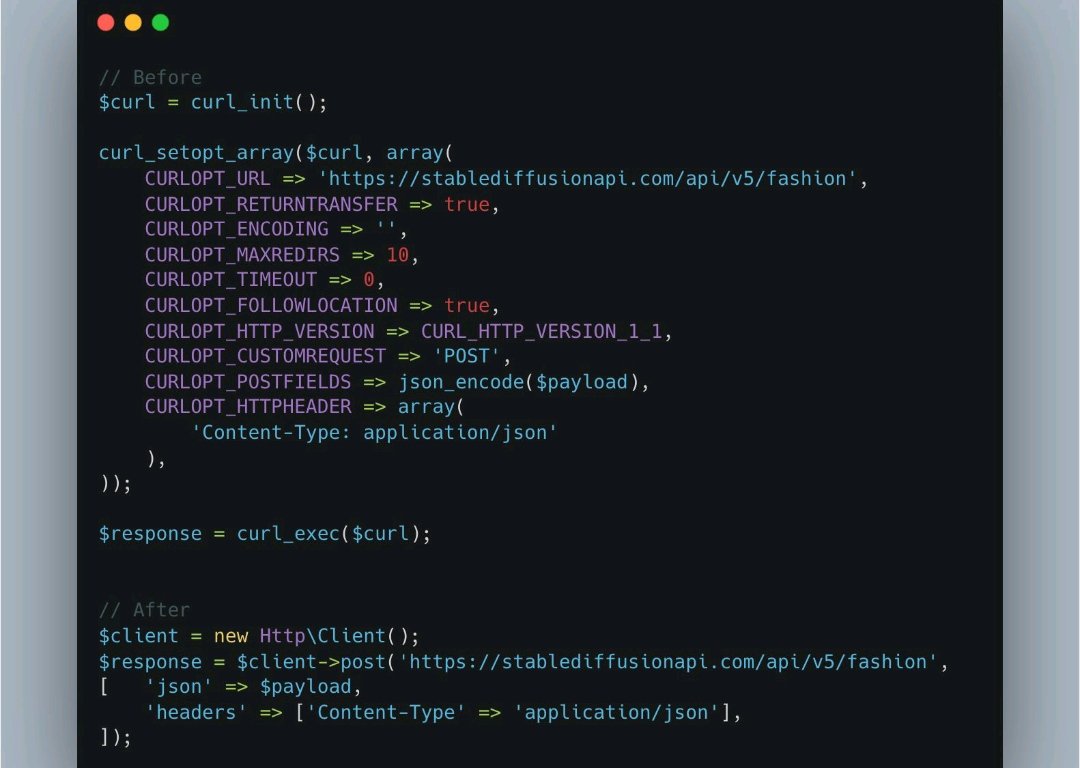 #PHP needs to move on from #cURL and embrace a built-in #Http client

For years, PHP developers have relied on the cURL extension for making HTTP requests. While cURL is powerful and flexible, it often leads to verbose and hard-to-read code. Consider this typical cURL usage