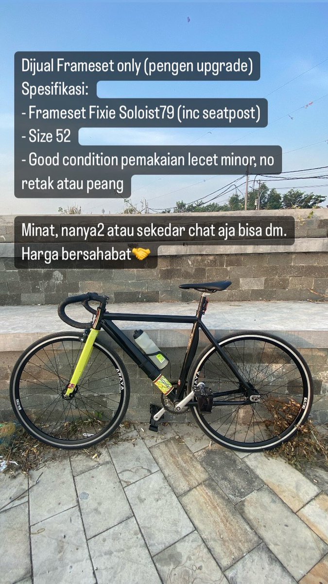 anti_drain's tweet image. WTS // WTT
Frameset Soloist79
Kirim2 sangat bisa rekber via tokped n shopee

#Fnfjb #Frameset #Fixie