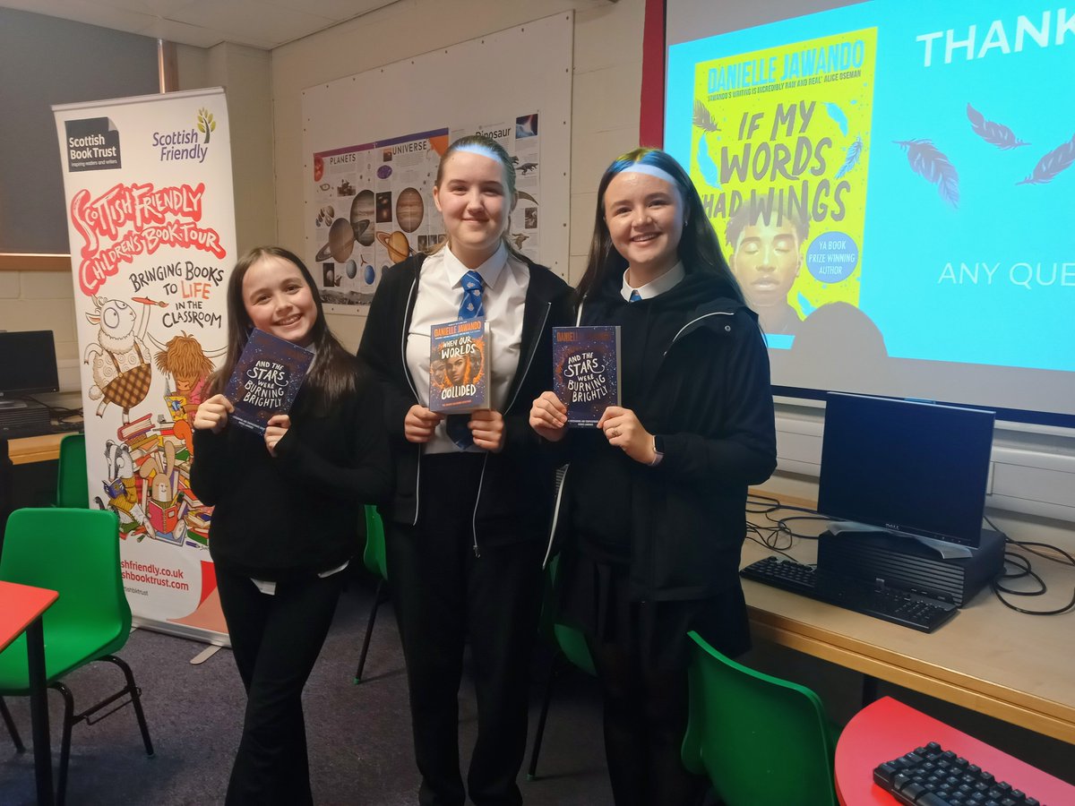 Thank you to the <a href="/scottishbktrust/">Scottish Book Trust</a> for organising today's writing workshop with YA author, Danielle Jawando. The pupils had a great time!
<a href="/Paisley_Grammar/">Paisley Grammar School</a> <a href="/PGSEnglish1/">Paisley Grammar School English Department</a>