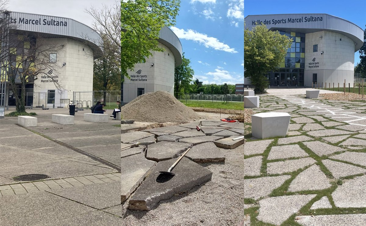 Planbarchitecte's tweet photo. Le nouveau visage de l’esplanade François Mitterrand à Bron

Moins de béton, plus de végétation et plus de fraicheur !
Nous sommes heureux de vous montrer la transformation des lieux sur ces quelques photos...

PLAN B &amp; Be Urban / Ville de Bron /Parcs &amp; Sports https://t.co/MAUyL6siPl