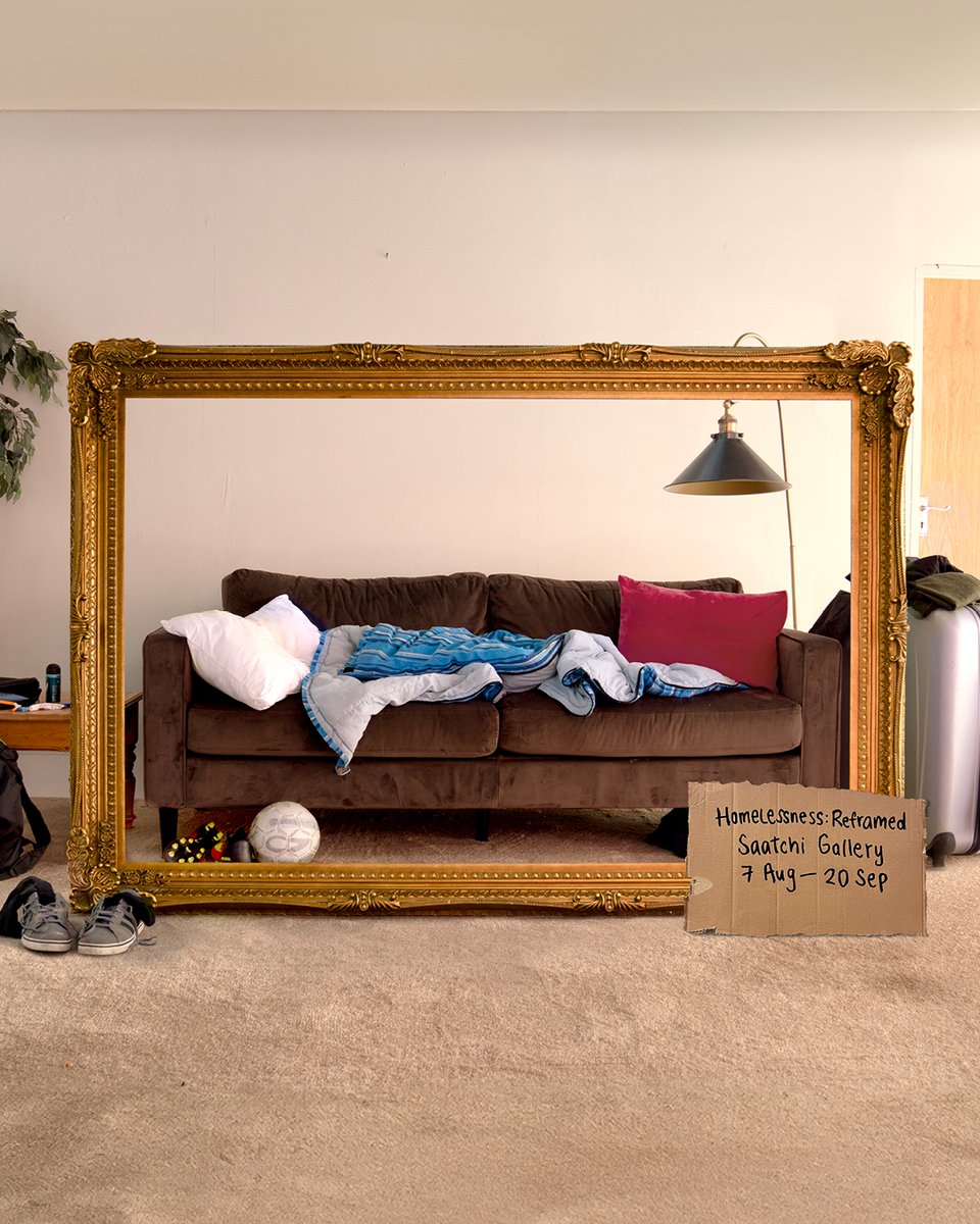 HomewardsUK's tweet photo. “People don’t often think of sofa surfing as homelessness but if it’s not your own space, it can never be home.” @MrDavidDuke, former player @homelesswrldcup & founder of @streetsoccerSCO.
Homelessness comes in many forms. Homelessness: Reframed, @Saatchi_Gallery, 7 Aug – 20 Sep https://t.co/xRlVV6jAYw