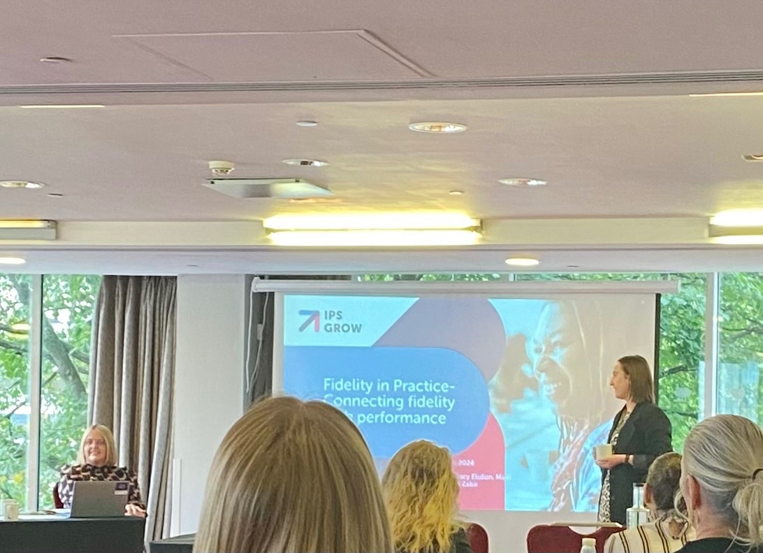 Laura Baines opening up our COP supporting the North IPS services <a href="/Laura_IPSGrow/">Laura_IPSGrow</a> <a href="/LauraMo47780126/">Laura Moore</a> 
Learning new strategies to manage effectively with #Integration #Fidelity #Access based on the IPS model sharing best practice nationally.