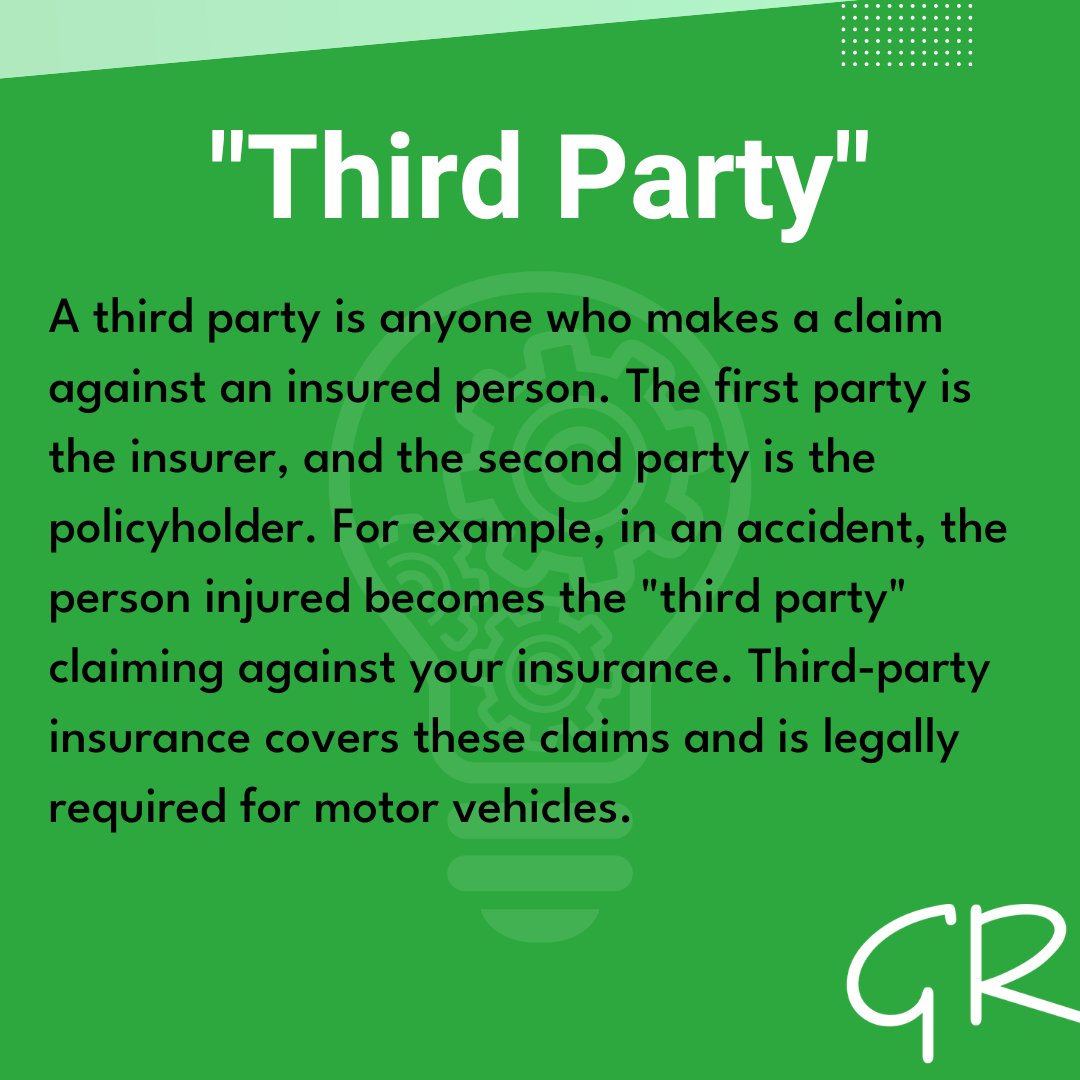 GreenlandsIns's tweet image. Understanding Insurance Jargon with Greenlands Insurance: Today's Focus – Third Party 

#InsuranceJargon #ThirdParty #ThinkInsurance #ThinkGreenlands