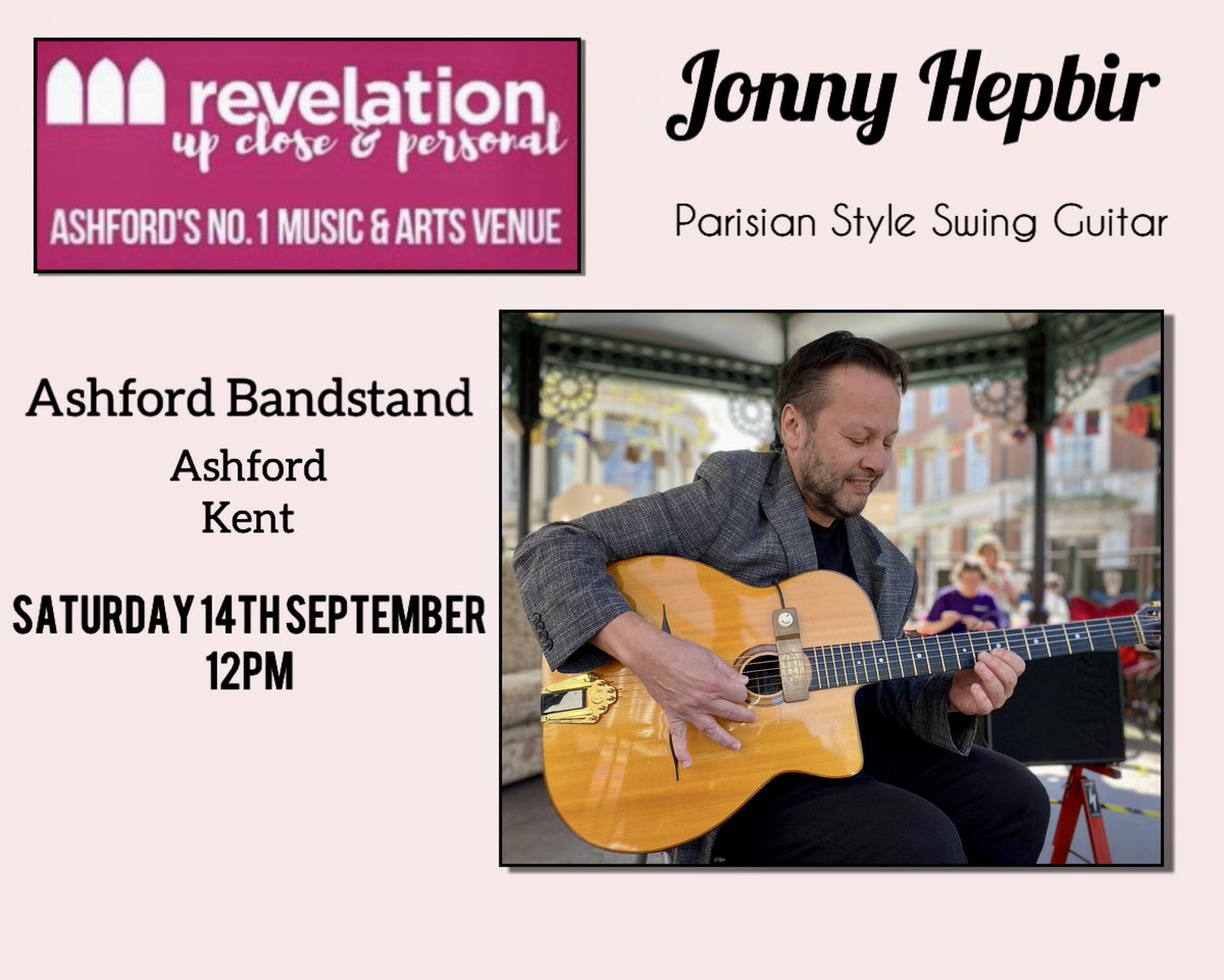 Jonny Hepbir (@jonnyhepbir) on Twitter photo This Saturday 14th September at midday the sound of #djangoreinhardt style #gypsyjazz guitar can be heard again in #Ashford #Kent for <a href="/RevelationAsh/">Revelation</a> #swingjazz #ashfordkent #livemusic This Saturday 14th September at midday the sound of #djangoreinhardt style #gypsyjazz guitar can be heard again in #Ashford #Kent for <a href="/RevelationAsh/">Revelation</a> #swingjazz #ashfordkent #livemusic