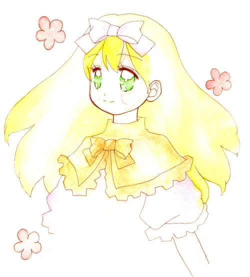 透明水彩で、ふわっと#過去絵 #イラスト 