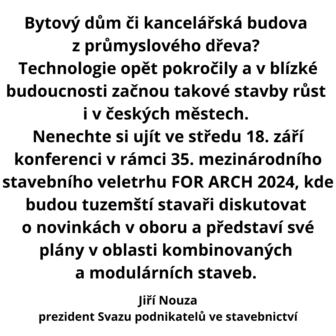 Svaz podnikatelů ve stavebnictví (@sps_cz) on Twitter photo Jaká je budoucnost českého stavebnictví? Vstupujeme do éry kombinovaných staveb, říká v podcastu prezident našeho svazu <a href="/NouzaJiri/">Jiří Nouza</a>
Celý podcast najdete na e15.cz/podcasty/recas…
Mediálním partnerem konference je @e15news Jaká je budoucnost českého stavebnictví? Vstupujeme do éry kombinovaných staveb, říká v podcastu prezident našeho svazu <a href="/NouzaJiri/">Jiří Nouza</a>
Celý podcast najdete na e15.cz/podcasty/recas…
Mediálním partnerem konference je @e15news