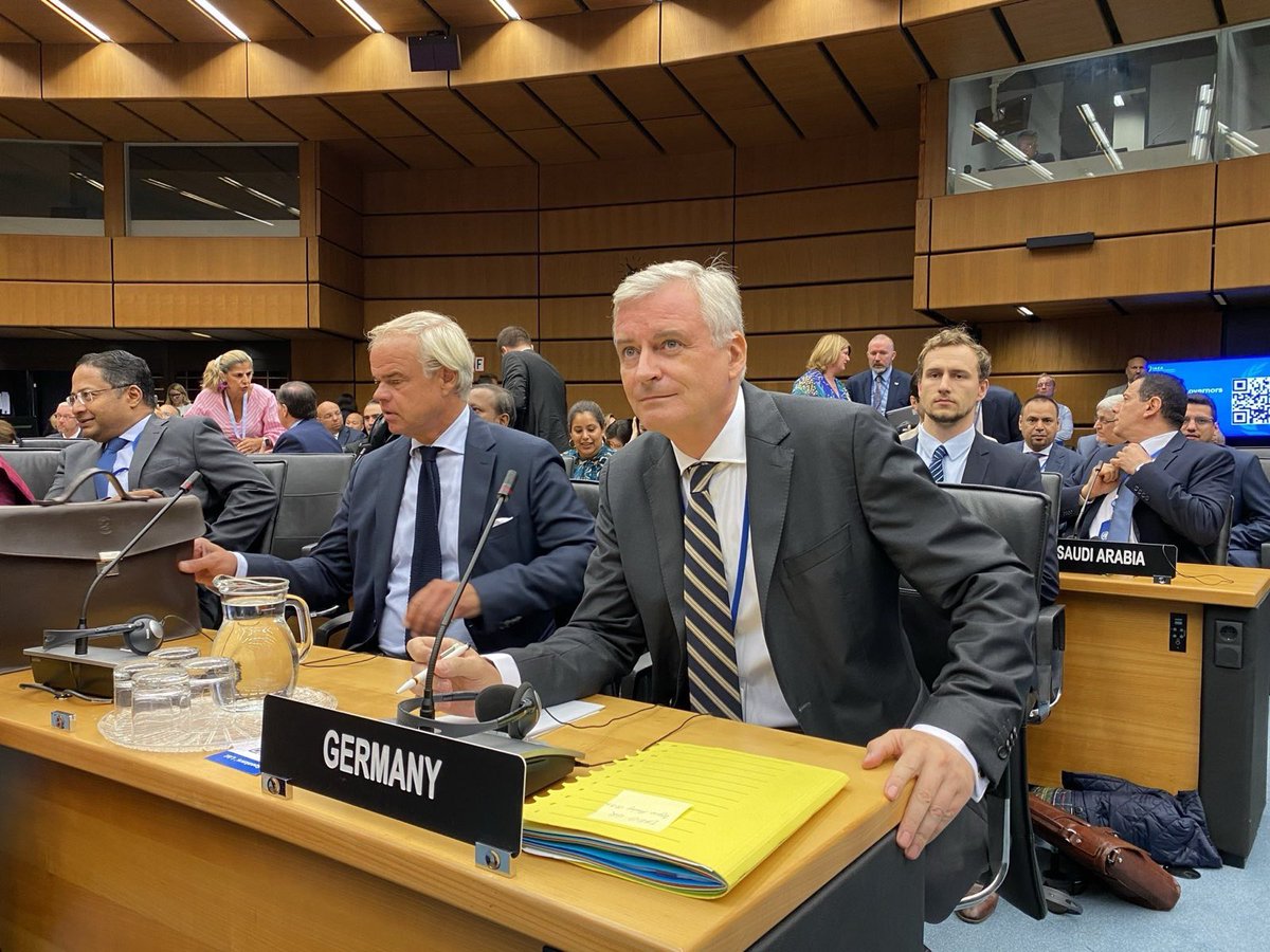 Germany UN Vienna (@germanyunvienna) on Twitter photo During #IAEA Board of Governors, #BoG Ambassador Bohn condemned any acts compromising safety and security of nuclear facilities and especially in #Zaporizhzhya Nuclear Power Plant, #ZNPP. GER will continue to support the <a href="/iaeaorg/">IAEA - International Atomic Energy Agency ⚛️</a> in the area of nuclear safety & security. During #IAEA Board of Governors, #BoG Ambassador Bohn condemned any acts compromising safety and security of nuclear facilities and especially in #Zaporizhzhya Nuclear Power Plant, #ZNPP. GER will continue to support the <a href="/iaeaorg/">IAEA - International Atomic Energy Agency ⚛️</a> in the area of nuclear safety & security.