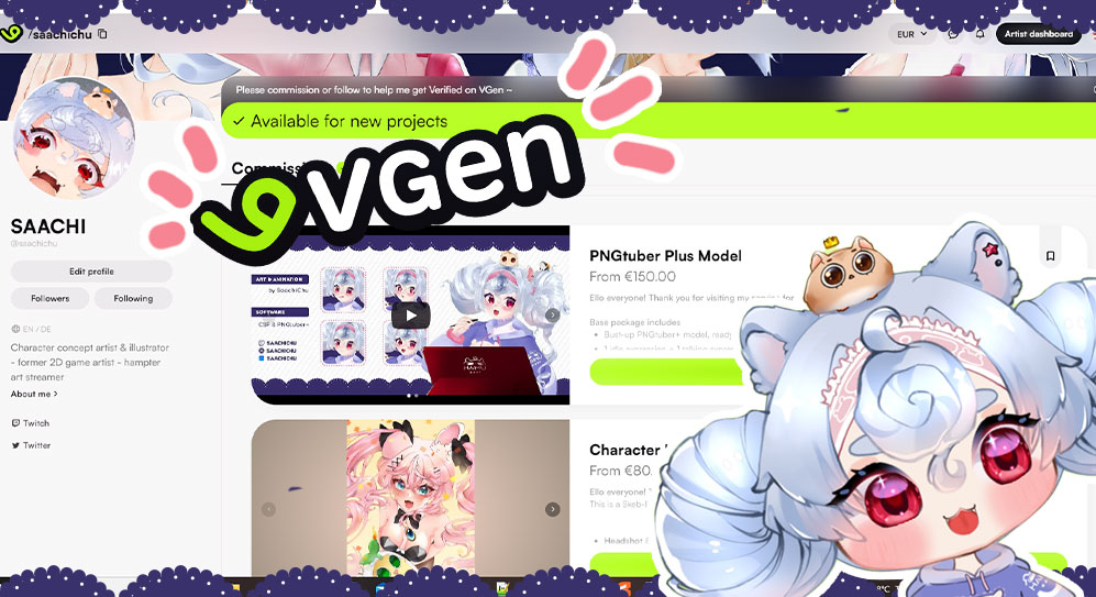 SaachiChu's tweet photo. ‼️ COMMISSIONS OPEN ‼️

I opened a few slots on #Vgen for PNGtuber models, illustrations and character sheets!
Pspsps check it out at https://t.co/fPkHTBdaeq 🩵

#VGenComms #VgenOpen #Vartist https://t.co/Xypcaz885u