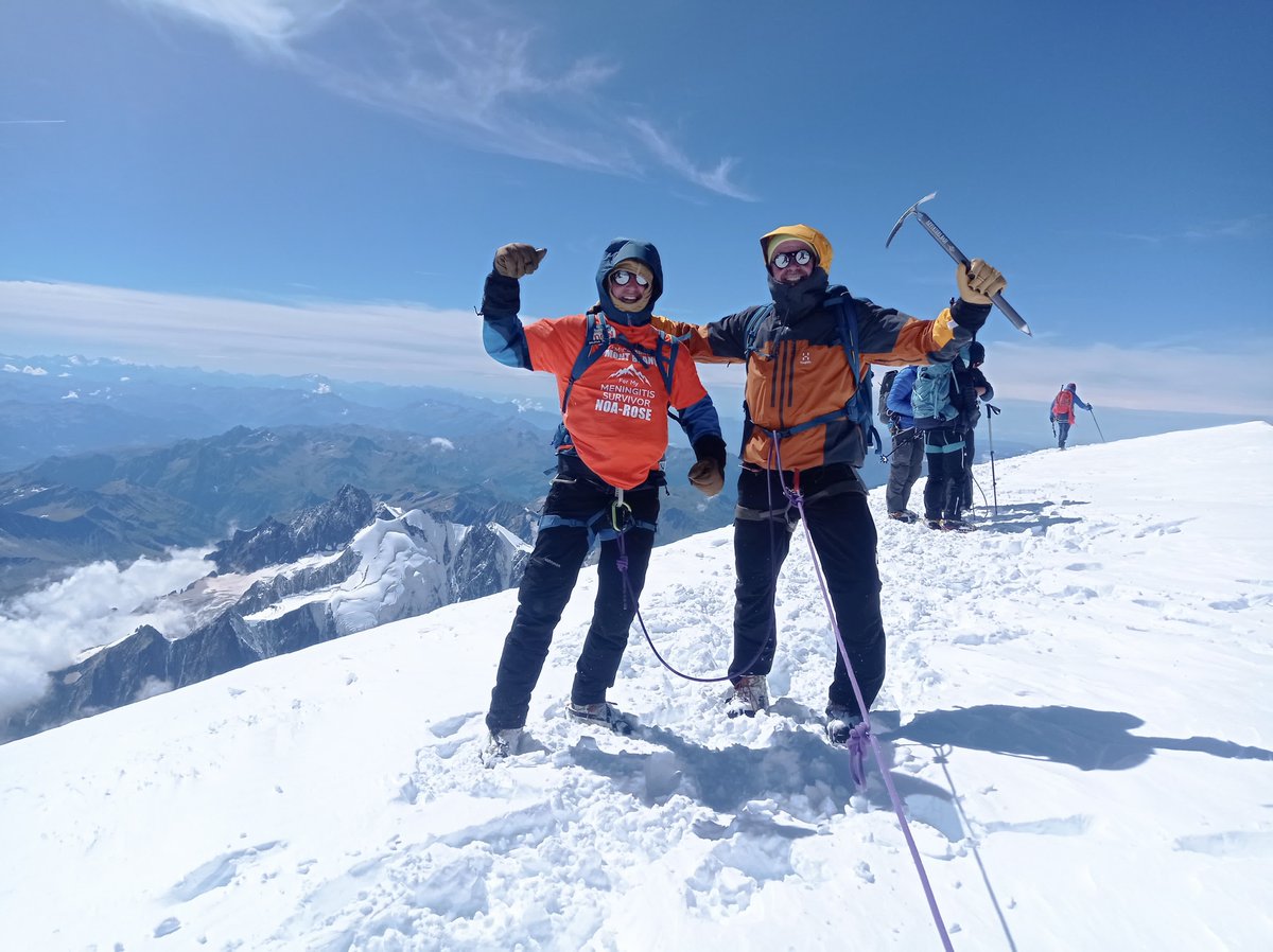Conditions on Mont Blanc have been tricky in recent days, but we did manage to get a couple of groups to the top in between snow storms 🙏