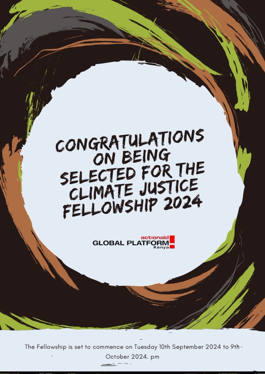 Today marks the beginning of an incredible journey for the selected participants &amp; we can't wait to see how it unfolds on matters climate justice. Stay tuned for updates &amp; highlights as we  embark on this exciting journey together
 #GenerationRestoration
#Cohort3
#ClimateJustice