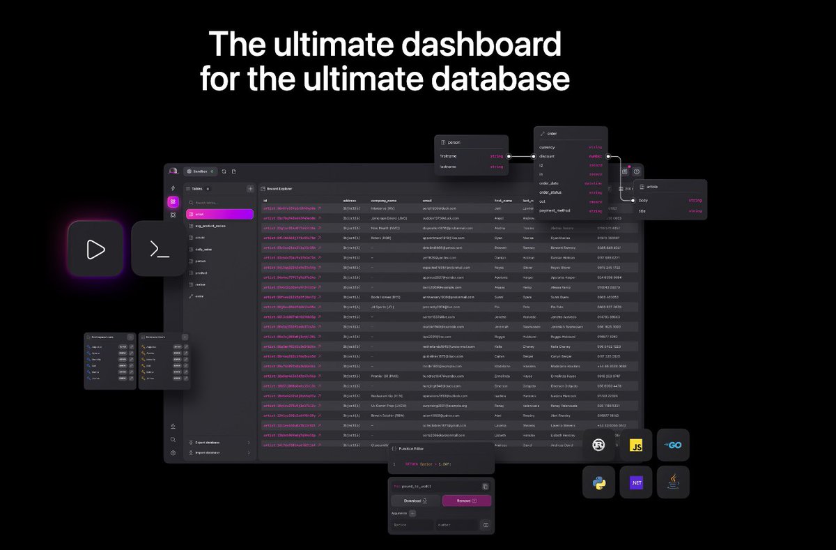 There are few startups/products/services that truly understand DevEx, and in my opinion, SurrealDB is one of the examples that take developers really into consideration!

You just need to take a look at the Surrealist tool to see how developer-first they are!