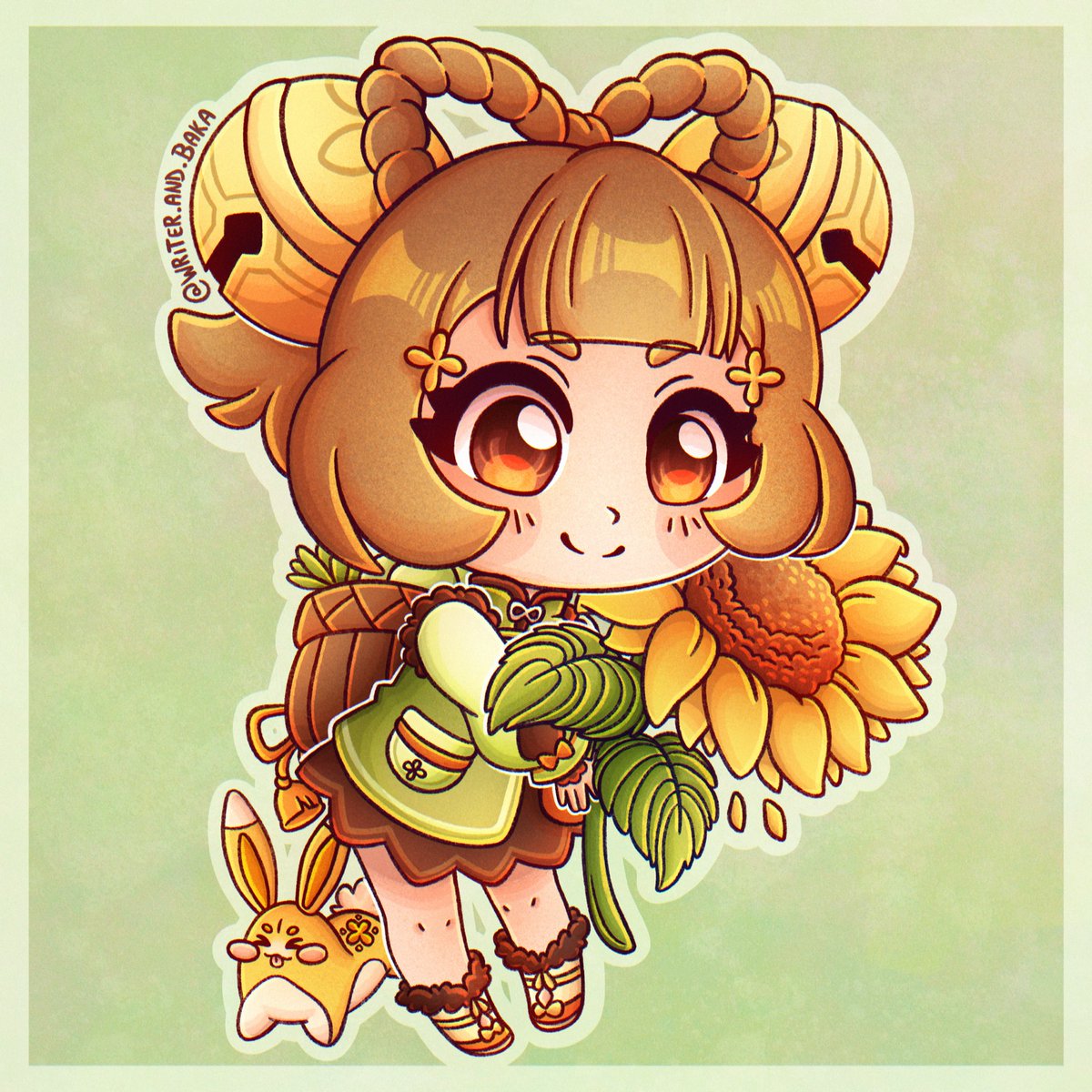 writerandbaka's tweet photo. Yaoyao 🌻🧡
#genshinimpact #yaoyao #yuegui #fanart https://t.co/U8Iv0iyKTd