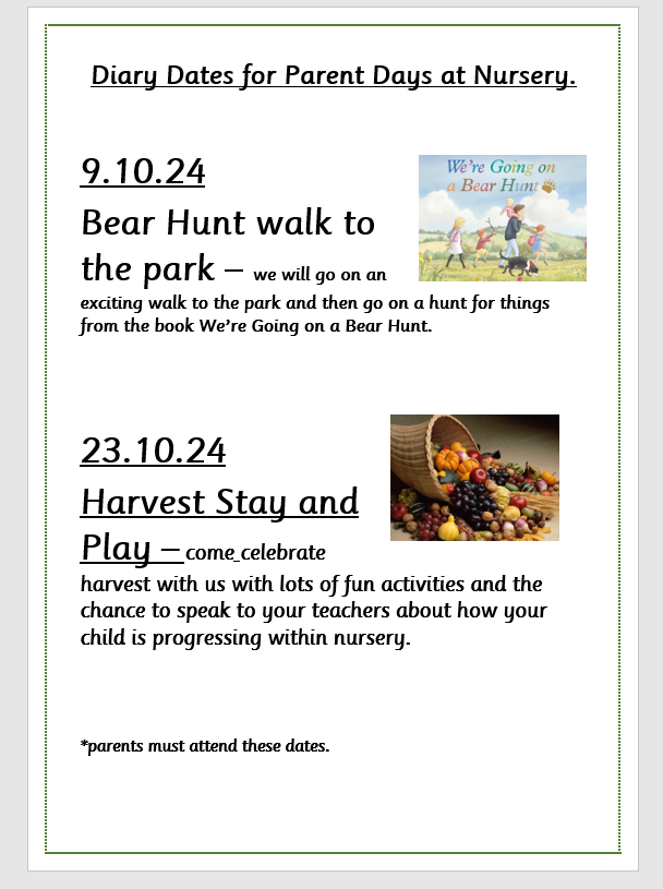 WhitewaysFS1's tweet photo. Here are the dates for this term @2YOWhiteways https://t.co/ai4lXNFbTE