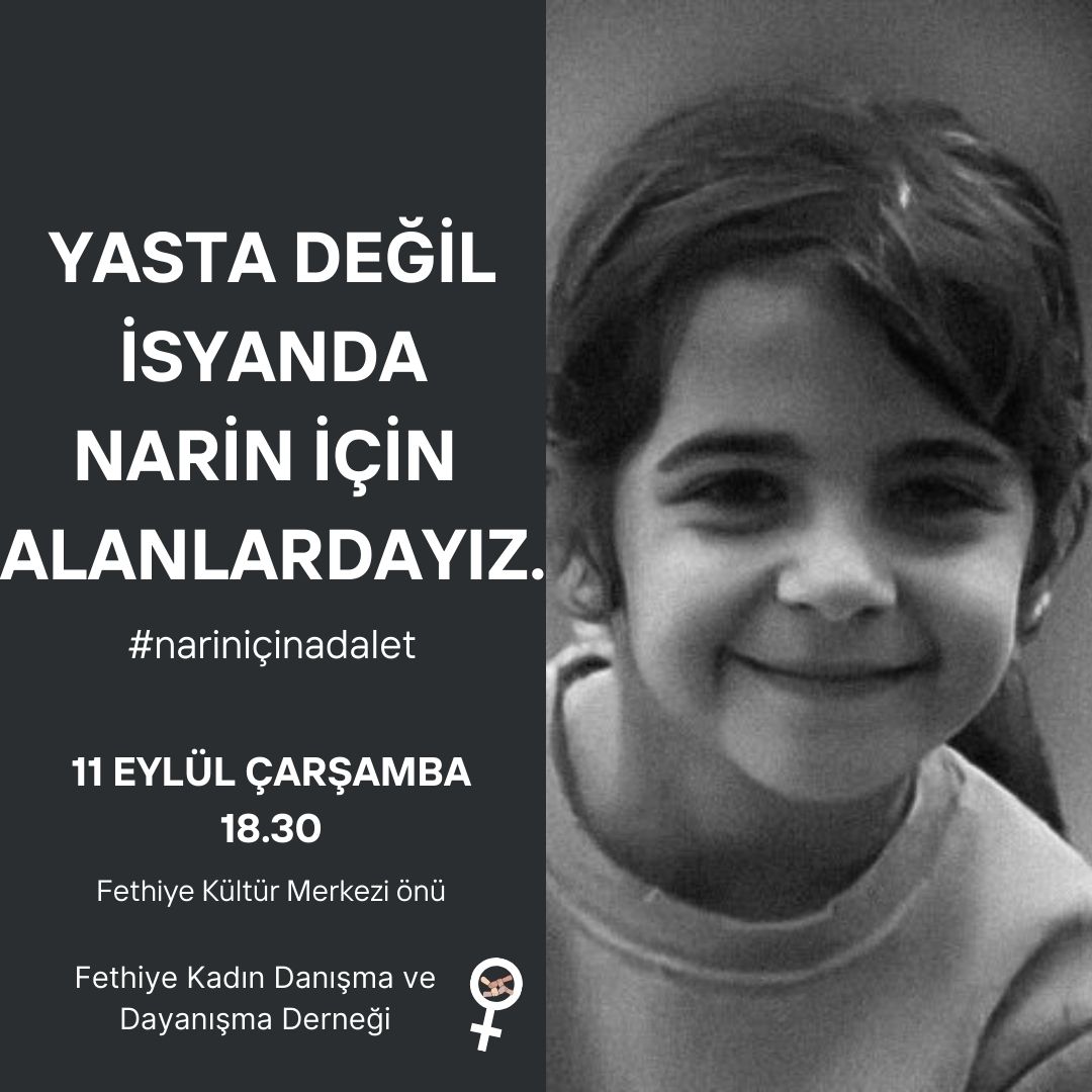 Yasta değil isyanda, #narin için alanlardayız.
#narinicinadalet