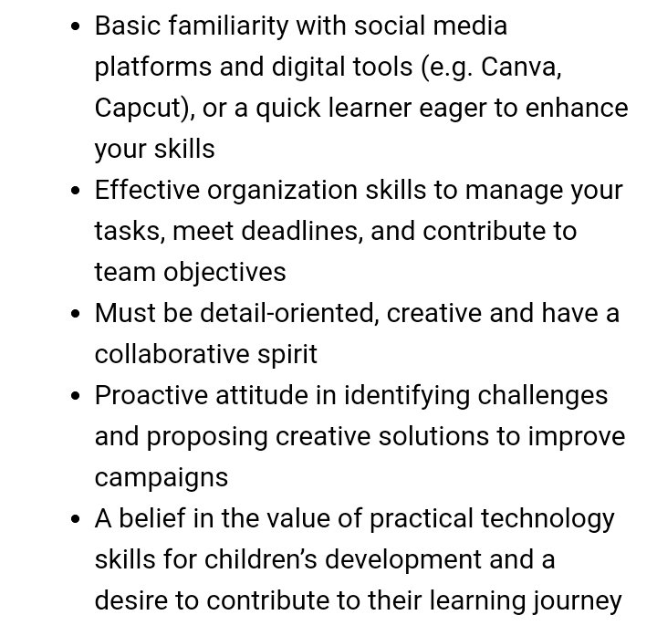 wealthisim's tweet photo. Digital Marketing Assistant at earlySTEMer  📍Lagos   Salary: N100,000 monthly  Application Deadline: 30th September, 2024.  Send CV (in PDF) and Cover Letter to: careers@earlystemer.com using the Job Title as the subject of the mail. https://t.co/IFYgff2ZLI