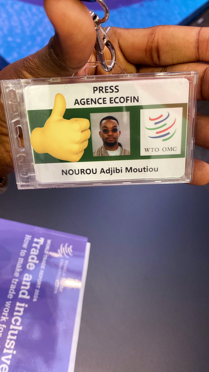 moutiou_adjibi's tweet photo. Depuis ce mardi 10 et jusqu’au 13 septembre, je participe au forum public de l’OMC @wto à Genève en tant que journaliste économique. Sur invitation de l’institution, je couvrirai diverses thématiques sur les défis et perspectives du commerce mondial. A lire sur @agenceecofin https://t.co/OA0VaIFVUz