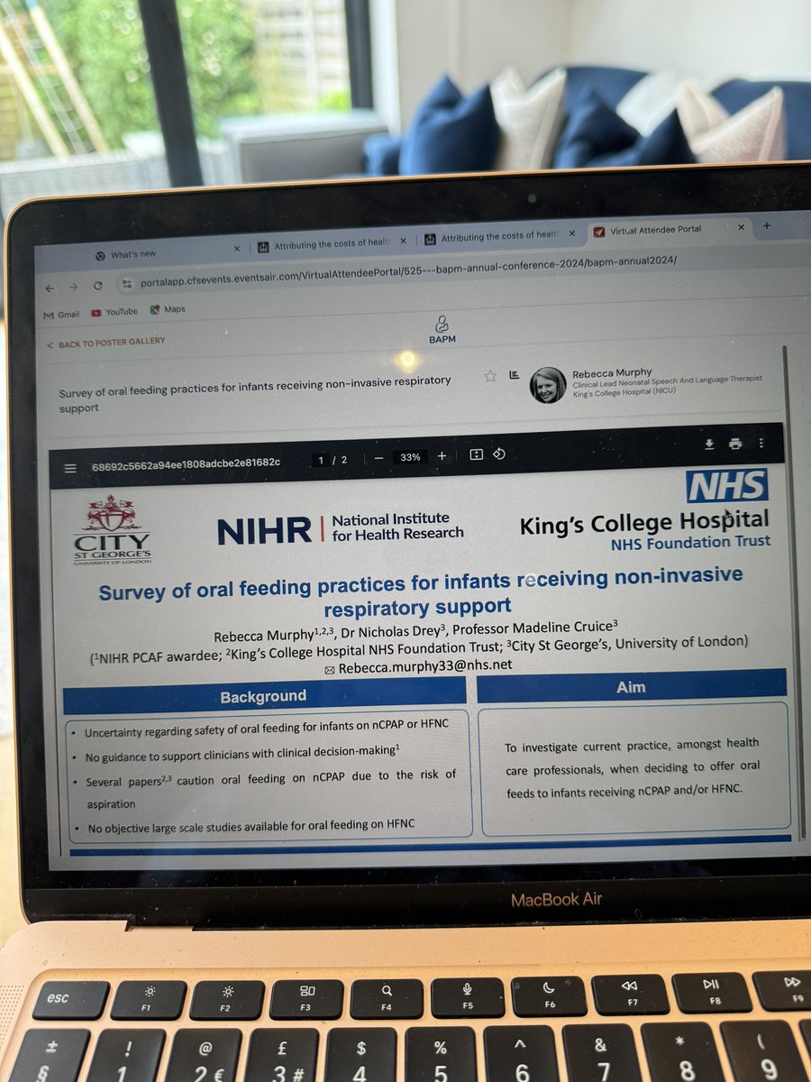 Really enjoying this years BAPM conference and excited to be sharing the results of my survey via the online poster gallery!  If you’re online check it out 🤩👇🏼 #BAPM24 #feedingonNIV #neonatalslt