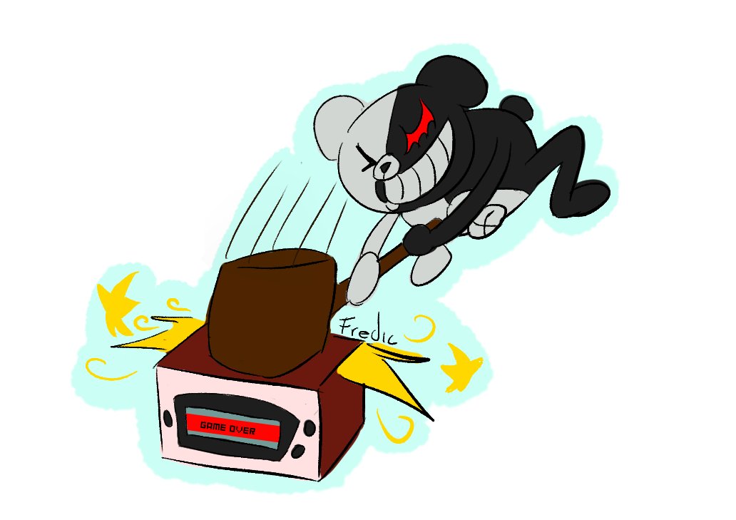 PFredic's tweet photo. Monokuma 
#ダンガンロンパ #danganronpa https://t.co/4jEWZGDKbn