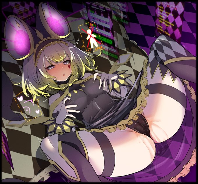 【R-18】ドーマウスちゃんの落書き、放置しすぎて仕上げれる気が無くなったのでエフェクトだけ足して供養しときます 