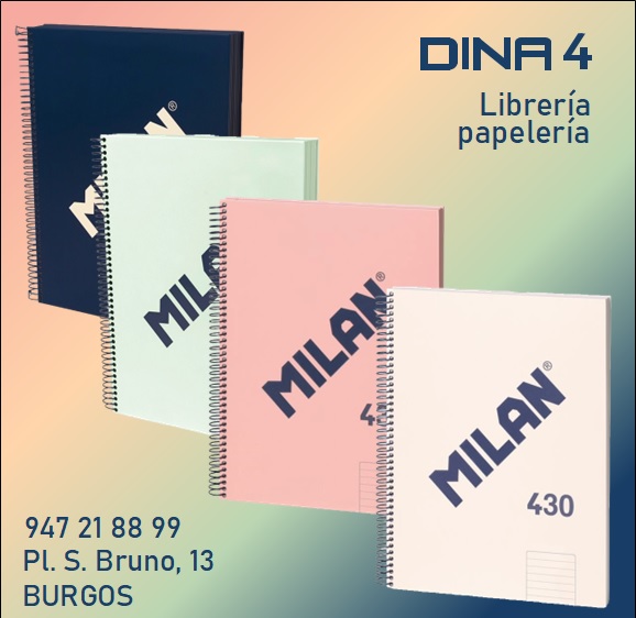 Dina4Libreria's tweet photo. Cuadernos A4 y A5 con espiral y tapa dura.
#libros #librerías #papelería #materialescolar #colegio #vueltaalcole #libretas #cuadernos #Milan #librosypapeleríaatumedida #comercioszonag https://t.co/sg32C6wJxc