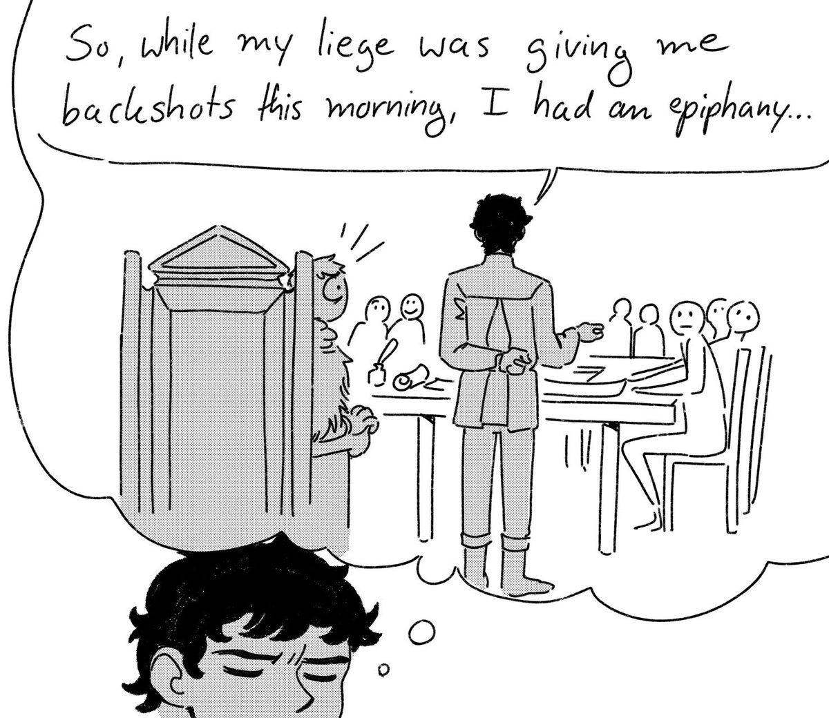 He‘s everywhere but not in the moment