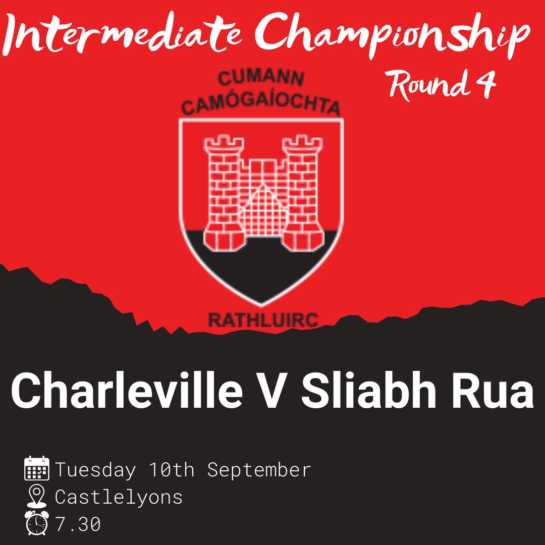CHARLEVILLEGAA's tweet photo. Best of luck to the Intermediate Camogie team this evening https://t.co/S1yhGyditH