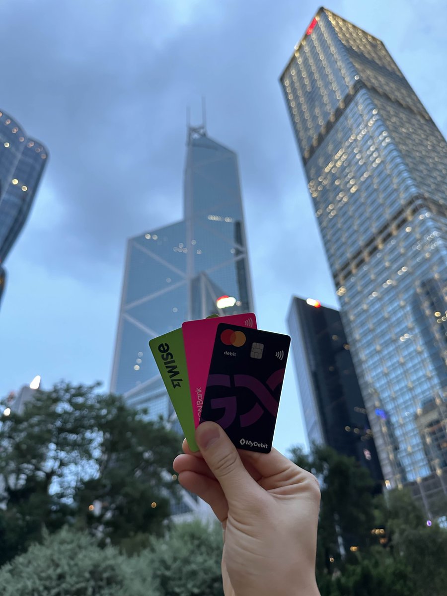 TheFuturizts's tweet photo. We’re in Hong Kong!

We’ve been spending with Wise, GXBank, and AEON Bank.

Which is the best travel card?

Here’s our unsponsored opinion. 🧵