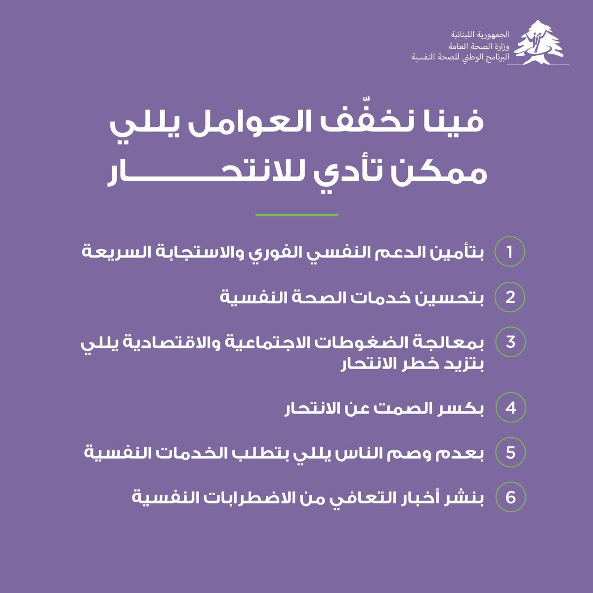 National Mental Health Programme Lebanon tweet media