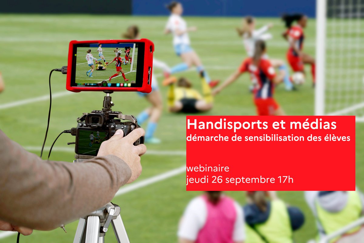 Les Jeux sont terminés 🥲... pas tout à fait, il est possible de s’interroger en classe sur la place du handisport dans la société. Une séquence clé-en-main #EMI  vous est présentée jeudi 26 septembre à 17h par <a href="/46Canope/">Canopé 46</a>. Inscriptions webinaire : cano.pe/42l