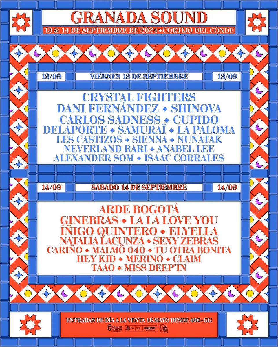 marielabortega's tweet photo. 🔉🔉 Vendo dos abonos VIP para el Granada Sound 2024 (13-14 de septiembre) a precio de compra (66€ cada uno) + cambio de nombre aparte (20€).

Interesad@s MD 📨

#granadasound https://t.co/QYJgzFsO69