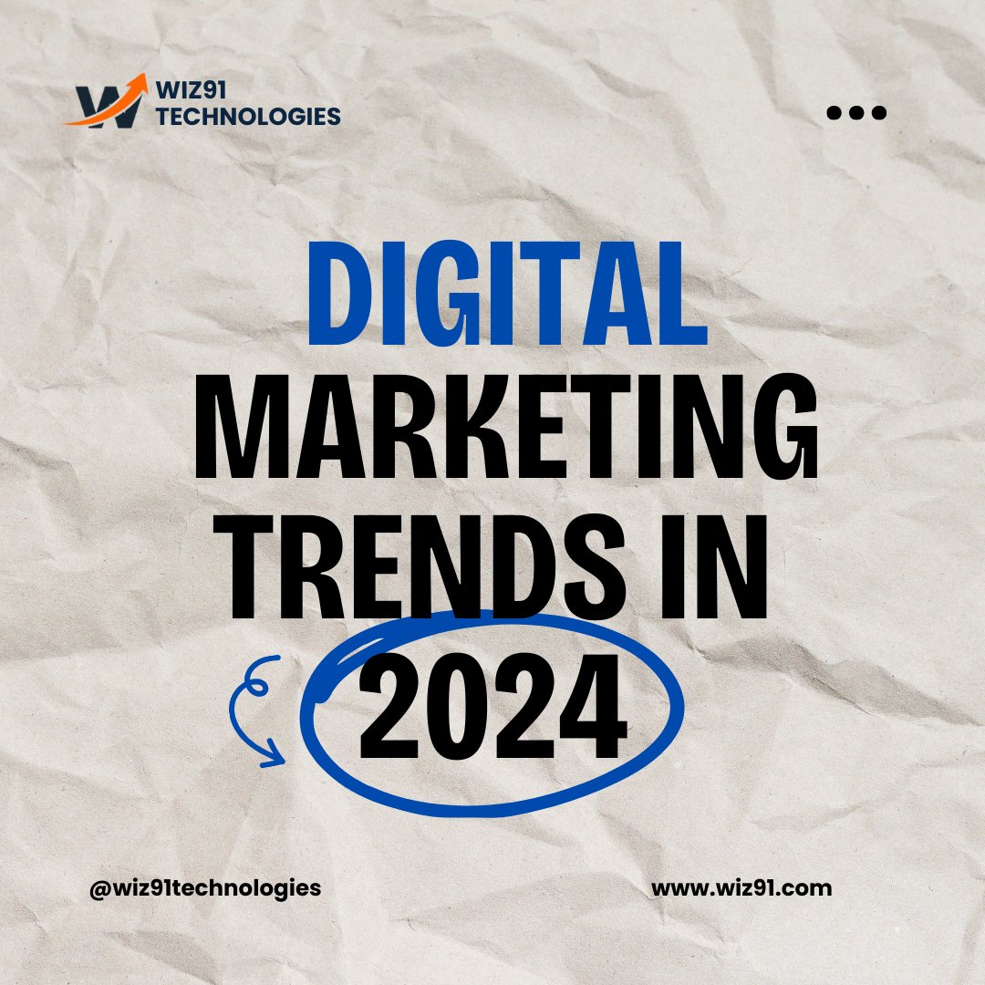 wiz91Tech's tweet image. 🚀 Digital Marketing Trends to Help Your Business Grow in 2024! 🚀