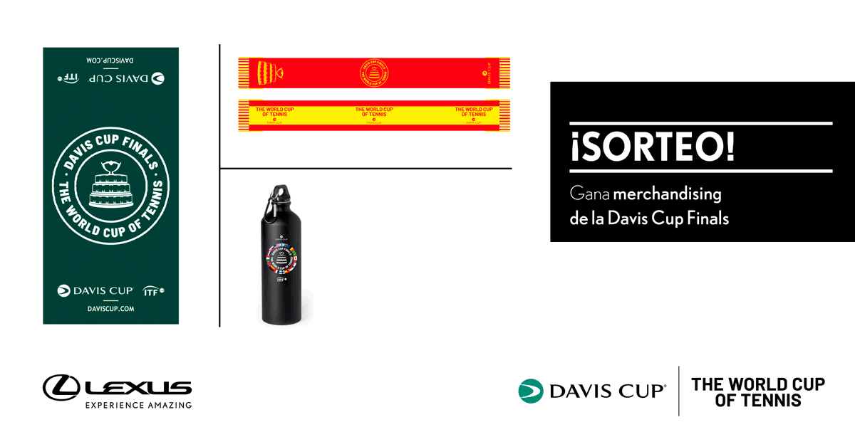 LexusSpain's tweet photo. SORTEO | Haz RT y consigue un pack de merchandising de la Copa Davis. Bases Legales: https://t.co/x924QiIjSO https://t.co/NMlknQSPIK