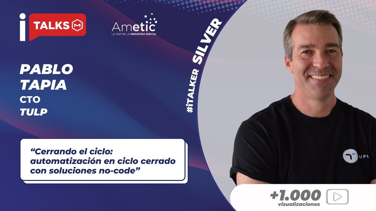 IndustryTalksES's tweet photo. 🔴🚀#iTALKS | Pablo Tapia, CTO de #TUPL, se convierte en #iTALKER #Silver por alcanzar +1,000 views en su 🎙️#iTALKS, “Queremos conseguir que las #operaciones en la #fábrica sean lo más #autónomas posible” 👩🏼💻 @AMETIC_es #Digitalización 🏭▶️ https://t.co/YIBrl0yZb9 #GoIndustry🚀 https://t.co/LX3RWLs6LF