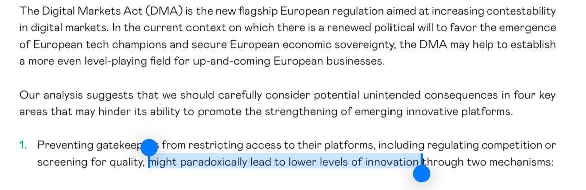 Lazar Radic (@laz_radic) on Twitter photo 8/ In this report <a href="/CarmeloCennamo/">Carmelo Cennamo</a> <a href="/JuanSantalo/">Juan Santaló</a> warn about the effects of the DMA on innovation. esade.edu/ecpol/wp-conte… 8/ In this report <a href="/CarmeloCennamo/">Carmelo Cennamo</a> <a href="/JuanSantalo/">Juan Santaló</a> warn about the effects of the DMA on innovation. esade.edu/ecpol/wp-conte…