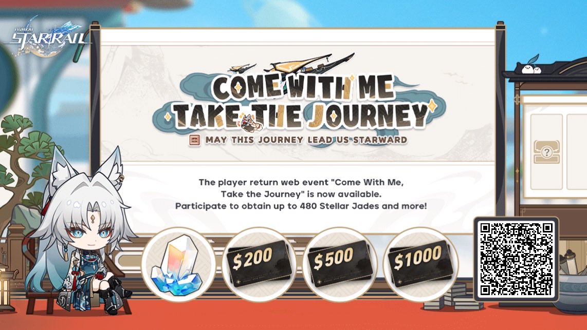 Invite returning Trailblazers to link up with your invitation code and log into the game to win Stellar Jades, gift cards, and other surprise rewards