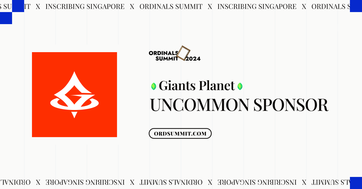 giantsprotocol's tweet photo. Excited to announce that we're partnering with the biggest #BTC event during @token2049 🎉

A big shout out to @OrdinalsSummit & @InscribAtlantis for hosting this MARQUEE Ordinals Event of the Year 🔥

📅 17th Sept 2024 at The National Gallery (@natgallerysg) followed by an EPIC afterparty! 🥳

We’re giving away 5 exclusive tickets! Winners will be chosen in 48 hours
1. Follow @giants_planet
2. Like & RT this post
3. Tag 3 friends

For more details: https://t.co/RwABo9sPPQ

Can’t wait to see you all there!