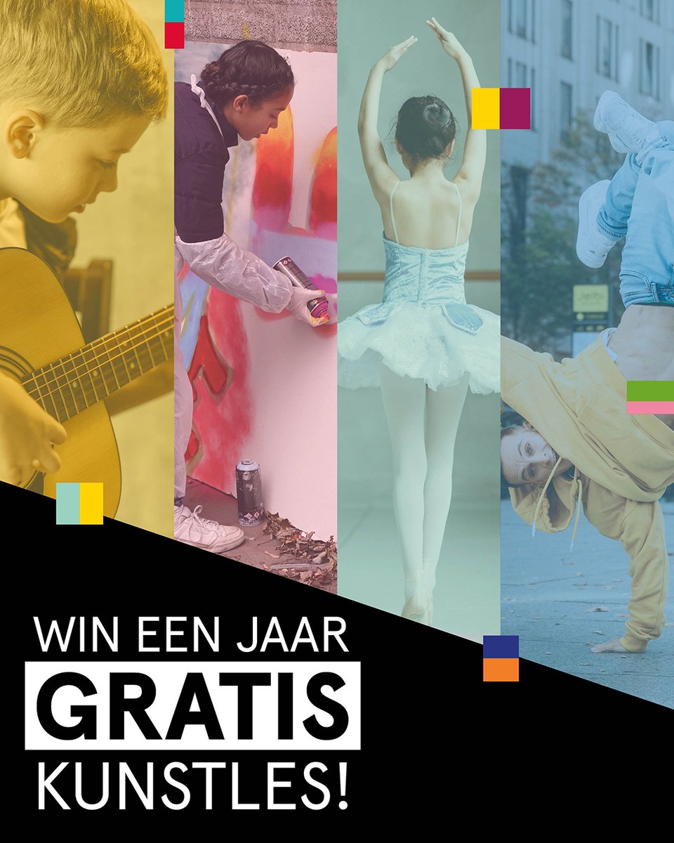 WIN! Drie inwoners van Den Haag winnen een jaar lang gratis kunstles. Meedoen? Ga naar: ow.ly/Mc2g50ThgnT