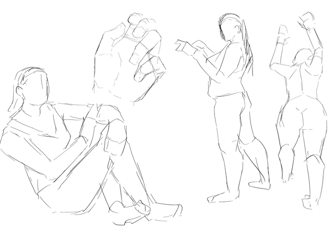 今日のクロッキー
そしてクロッキー初めて1年が経過しました😊 