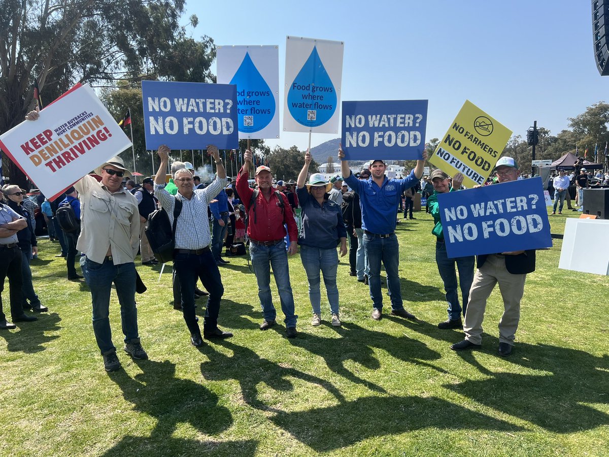 Today’s #NationalAgRally was a great success with over 2,000 farmers converging on Canberra to tell the #ausgov they won’t stand for harmful policies like reckless water recovery in the Basin