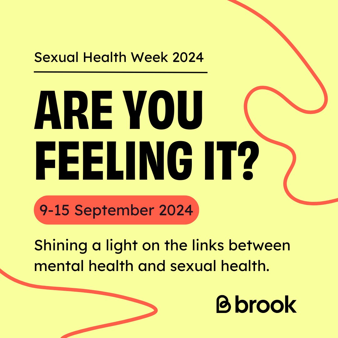 9-15 September is @‌BrookCharity's #SHW24 and the theme is Are You Feeling It?

With mental health in decline and STIs on the rise, it’s more important than ever to shine a light on the inextricable links between sexual health and mental health.

brook.org.uk/shw