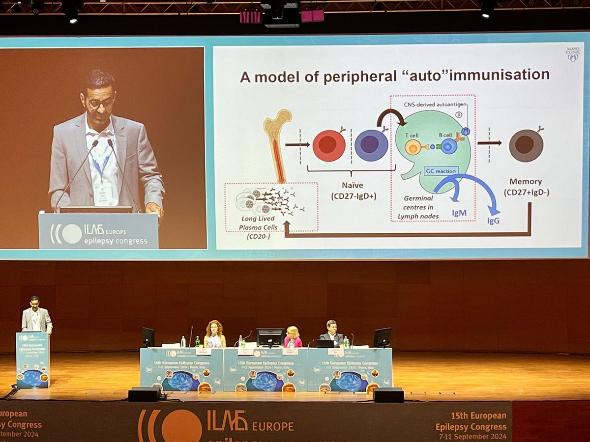 #EEC2023 in #Roma - speaking on the immunology which forms the fundamental basis of autoimmune seizures…..