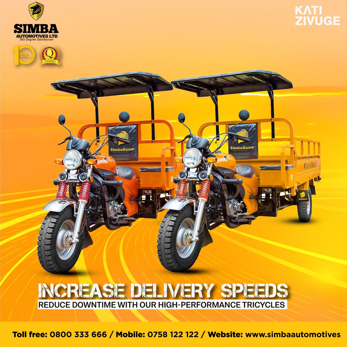 SimbaAutomotiv1's tweet photo. In today's fast-paced business world, efficiency and speed are paramount. The Simba Sumo offers an innovative solution for your company's transportation needs.
#simbasumo #simbasumotricycle #simba automotives https://t.co/WkZFy5UF5l