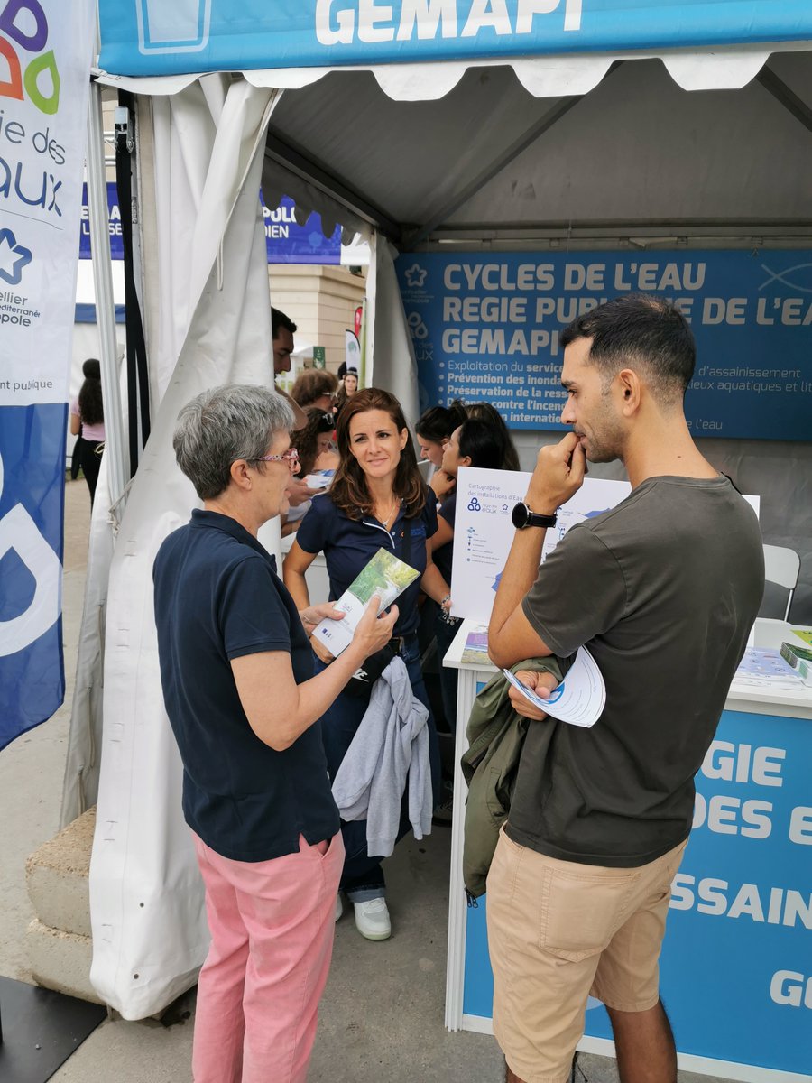 RegiedeseauxM3M's tweet photo. Comme chaque année, la Régie Des Eaux de Montpellier a pu tenir son stand durant l’##Antigone des Associations ce dimanche 08 septembre 2024. 
C’est un temps de proximité et d’échange qui nous permet d’aborder différents thèmes sur le sujet de l’#eau et l’#assainissement. https://t.co/zgzc97MxbL