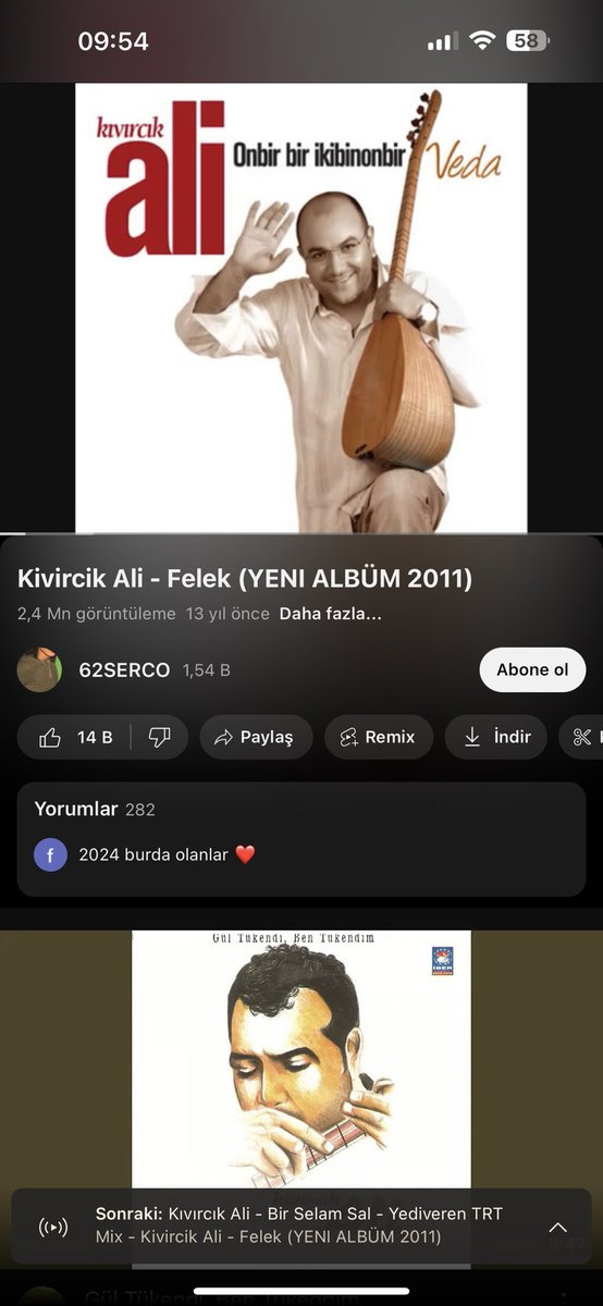 Sen şimdi beyaz yakasın Coldplay red hot falan dinlersin o sırada benim utube