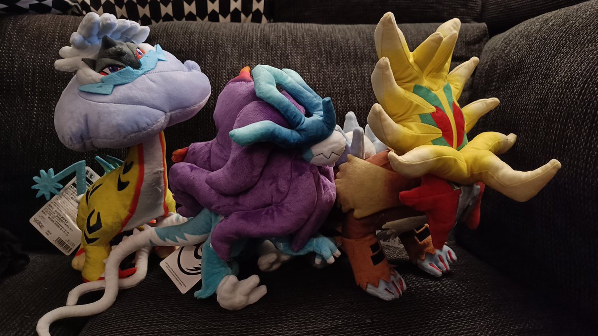 Chiko_Charm's tweet image. Another Meccha Japan order ✨ 
#GougingFire #RagingBolt #WalkingWake #Popplio #Wailmer #Finizen #Pokemon #PokemonCenter #PokemonPlush