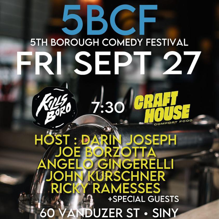 RickRamTheGreat's tweet photo. ALSO -

THIS JUST IN! FRIDAY, 9/27, ME AND A COUPLE OTHER #gardenstateguyz ARE IN Staten Island AT THE Craft House SERVING LAUGHS FOR THE 5th Borough Comedy Festival! 7:30p!

- COME ROCK WITH ME IF YOU ROCK WITH ME! -

#standup 
#comedy 
#standupcomedy  
#5thboroughcomedyfestival https://t.co/ErKud6rAGM