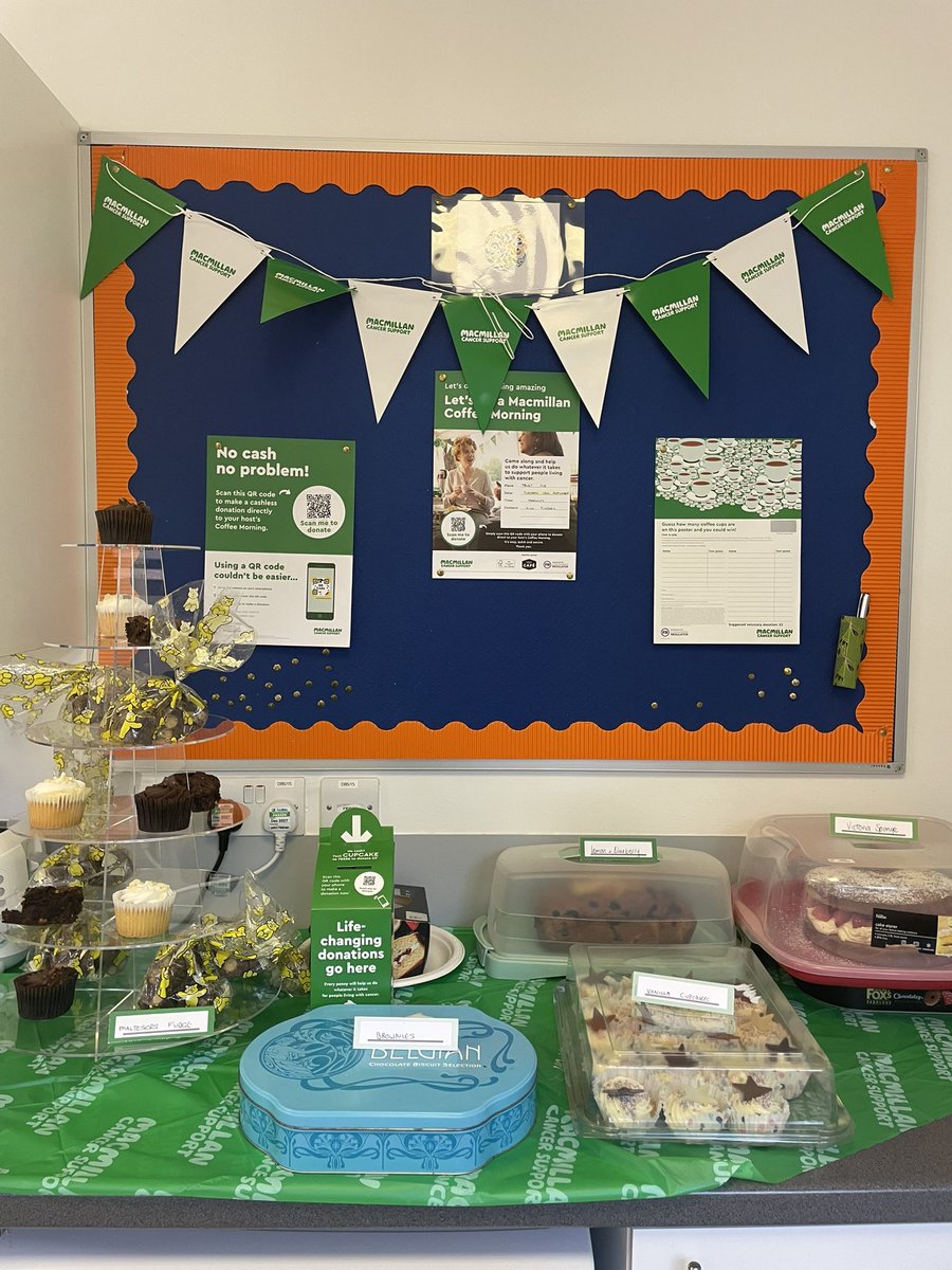 Cake day in Trust HQ <a href="/Gateshead_NHS/">Gateshead Health NHS Foundation Trust</a> for <a href="/macmillancancer/">Macmillan Cancer Support</a>