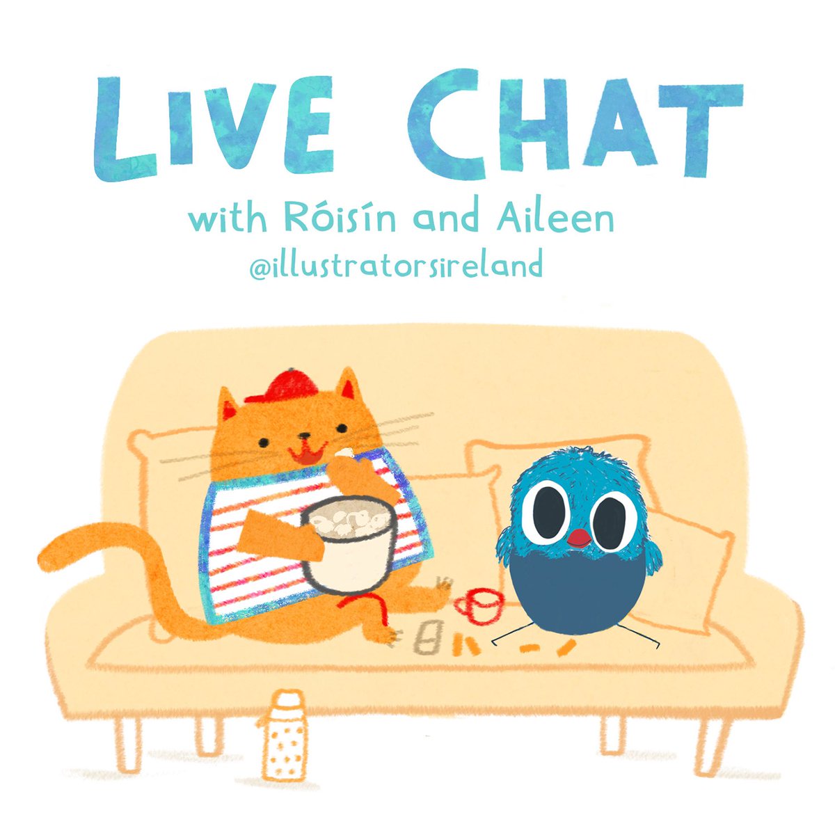 Join my good self and illustrator Roisin Hahessy tomorrow Wednesday 11th September on the @illustratorsireland Instagram at 11am. We’ll be chatting all things picturebooks. Stop by or watch back. 

Thank you Illustrators Ireland.❤️